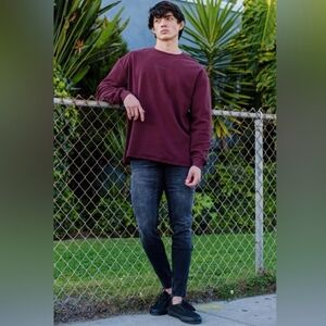 Youngla Cloud Form Burgundy Sweatshirt